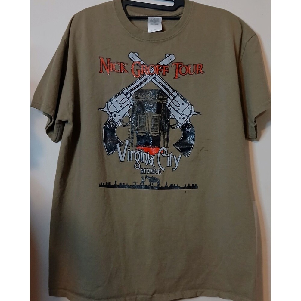 Nick Groff Tour Virginia City Nevada Paranormal T Shirt Mens Large Ghost Hunt